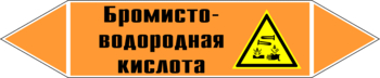 Маркировка трубопровода "бромисто-водородная кислота" (k13, пленка, 252х52 мм)" - Маркировка трубопроводов - Маркировки трубопроводов "КИСЛОТА" - Магазин охраны труда и техники безопасности stroiplakat.ru